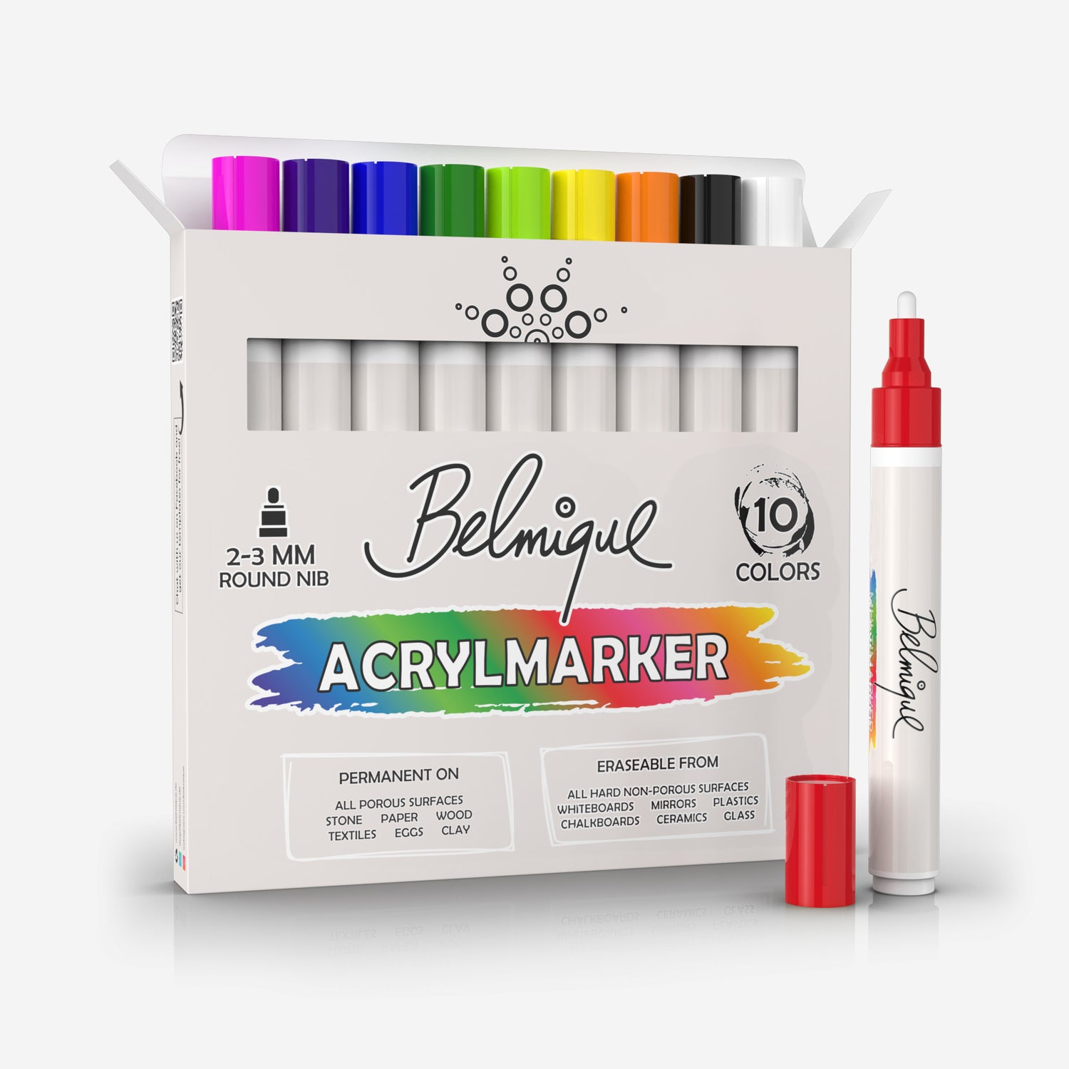 das sind acrylmarker mit 10 farben