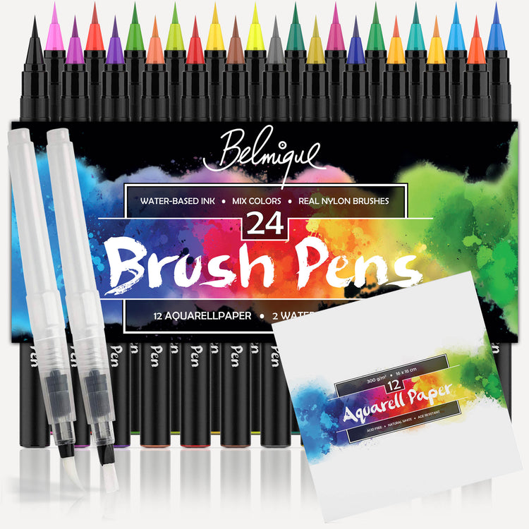 pinselstifte brush pens aquarellmalerei stift zeichnen handlettering