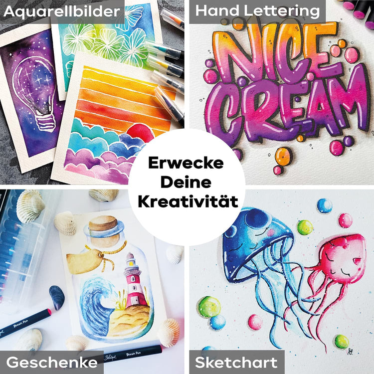 brushpens brush pens kalligrafiestifte pinselstifte