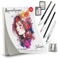 Belmique Aquarellpapier Set – rau & glatt – 300 g/m² – inkl. Videokurs & Zubehör