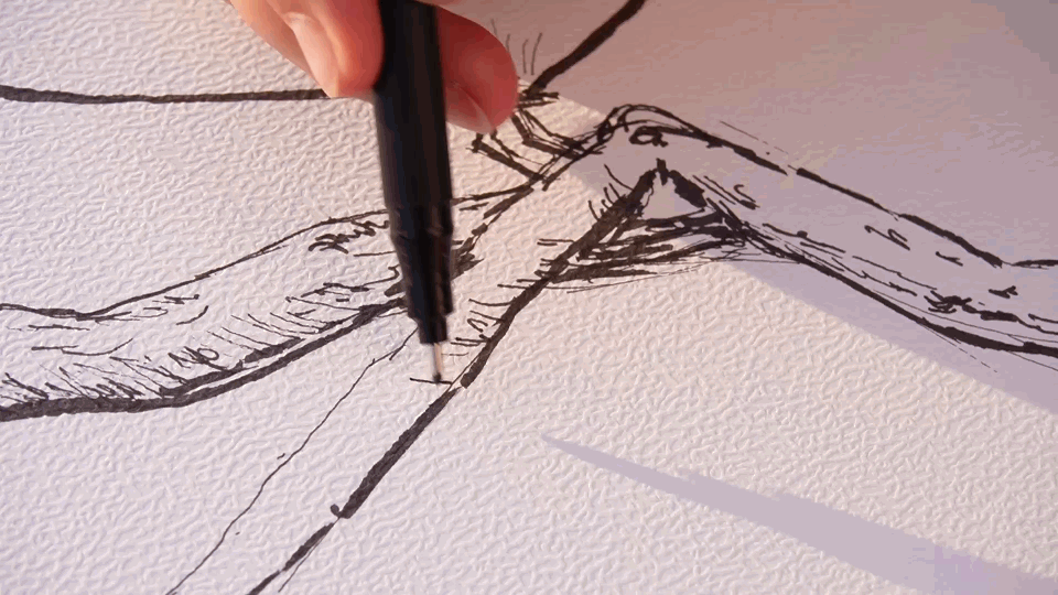 Schwarze Zeichenstifte für Handlettering Stifte und Zeichnungen 