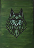 Handgemaltes Wandbild - Acrylbild Wolf 70x50x2cm