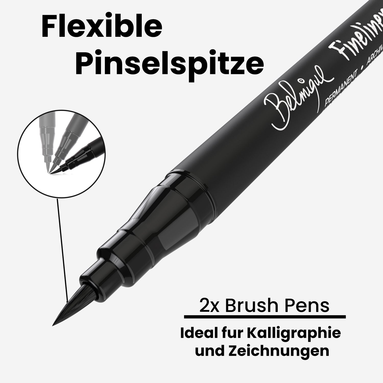 Belmique Brush Pens bzw. Pinselstifte sind flexible